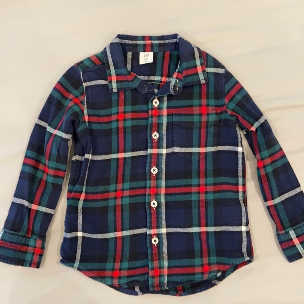 Boys 4T gap flannel shirt